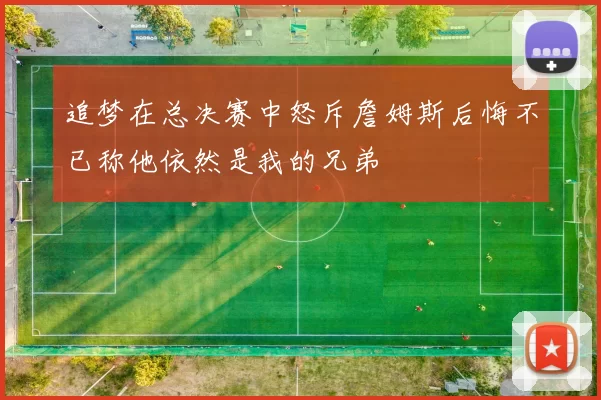 追梦在总决赛中怒斥詹姆斯后悔不已称他依然是我的兄弟
